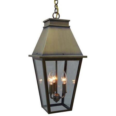 Arroyo Craftsman 10" Croydon Pendant, Mission Brown, Rain Mist Glass CRH-10RM-MB